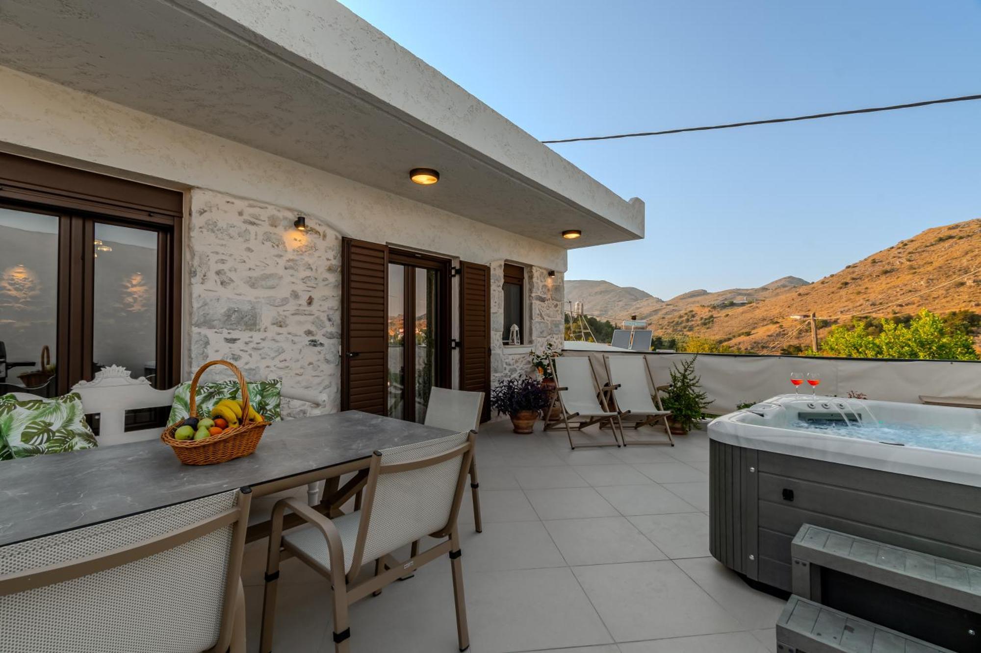 Casa Kastella, Private Jacuzzi & Bbq Facilities! Vila Angouseliana Exterior foto